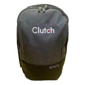 Ogio Black Polyester With Zip Compartments & Adjustable Straps Clutch Backpack